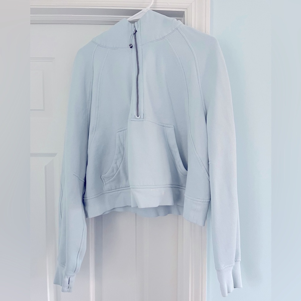 Lululemon athletica Scuba Oversized Half-zip Hoodie XL/XXL Powder Blue